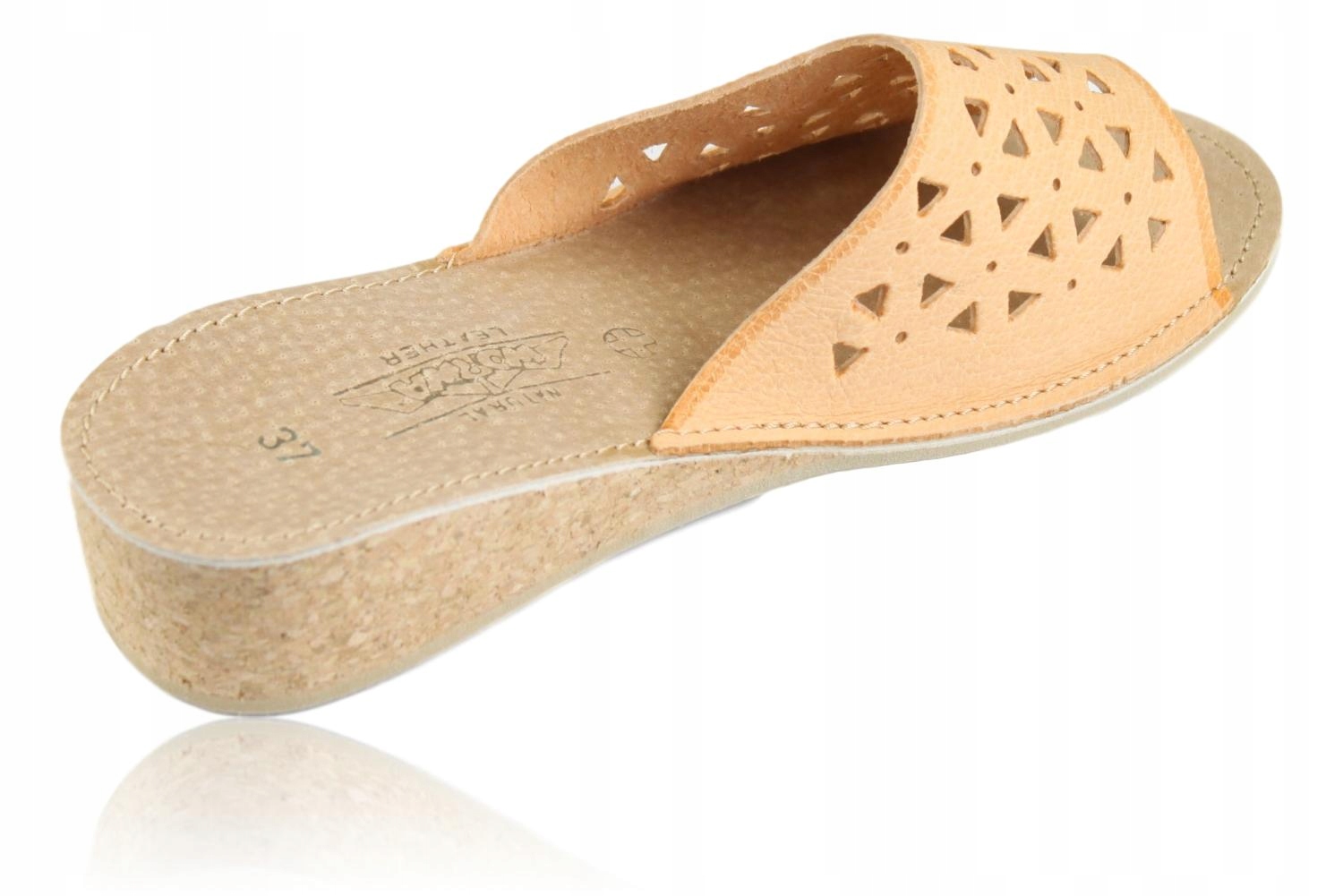 Pantofle kapcie klapki damskie skórzane 1117 35 Rozmiar 35