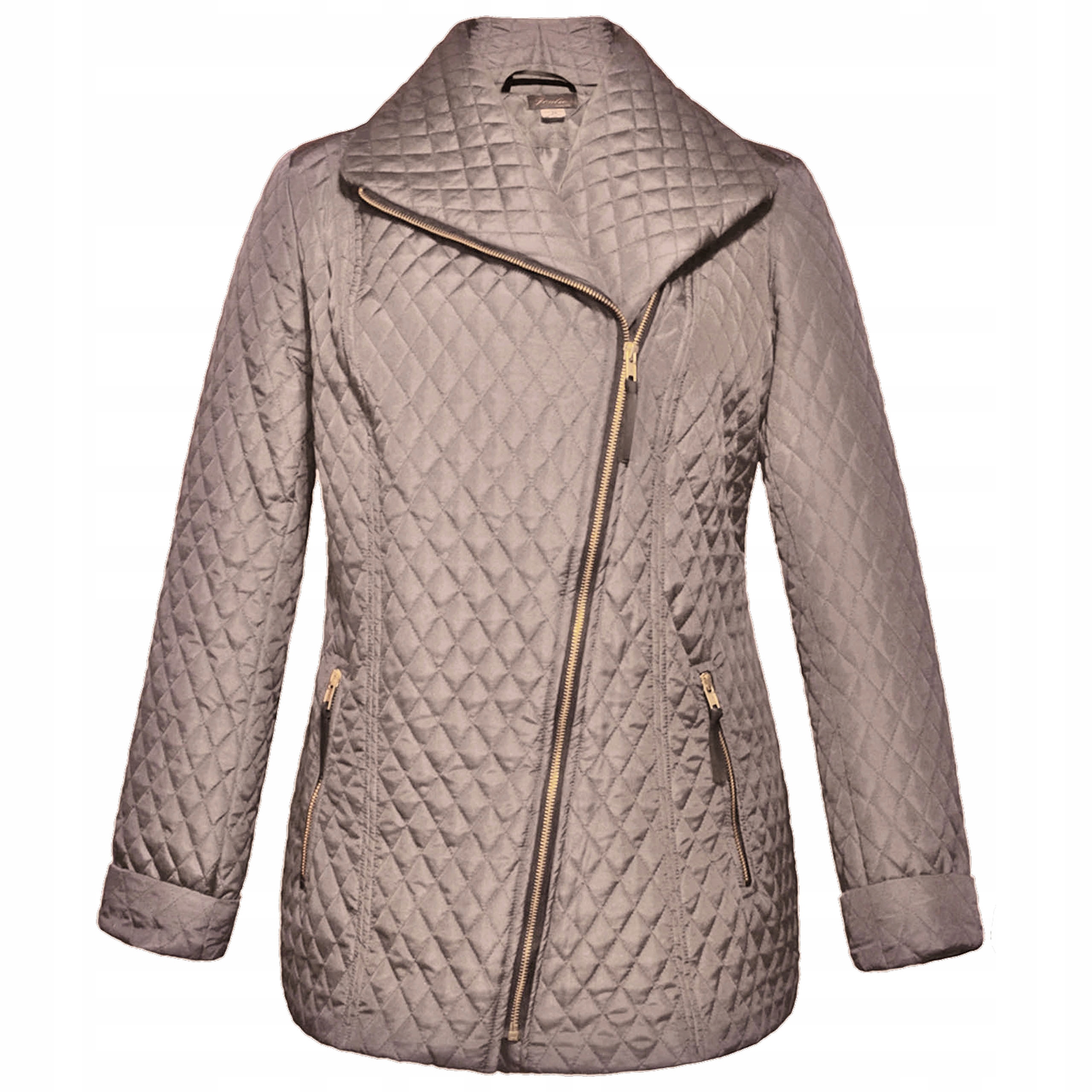 

Pikowana kurtka damska Przejściówka 52 6XL Beżowa