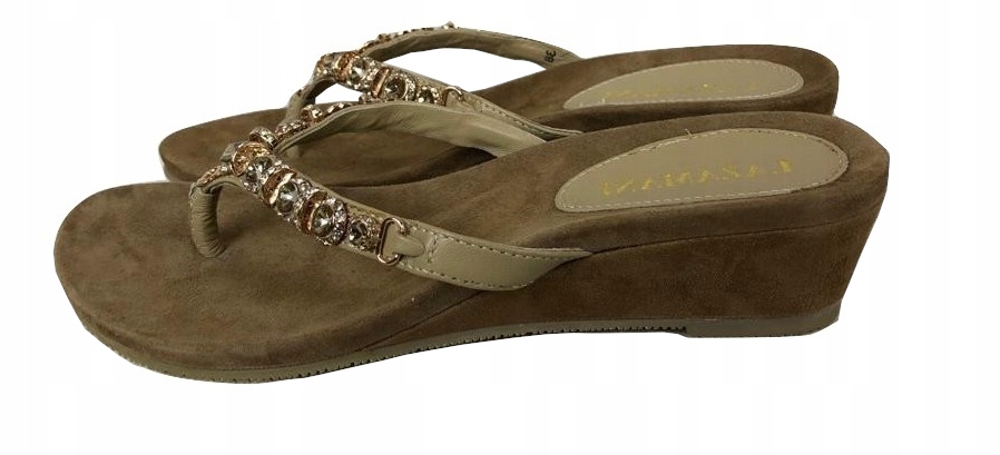 Klapki Sandały Lazamani rozm. 37 beige Rozmiar 37