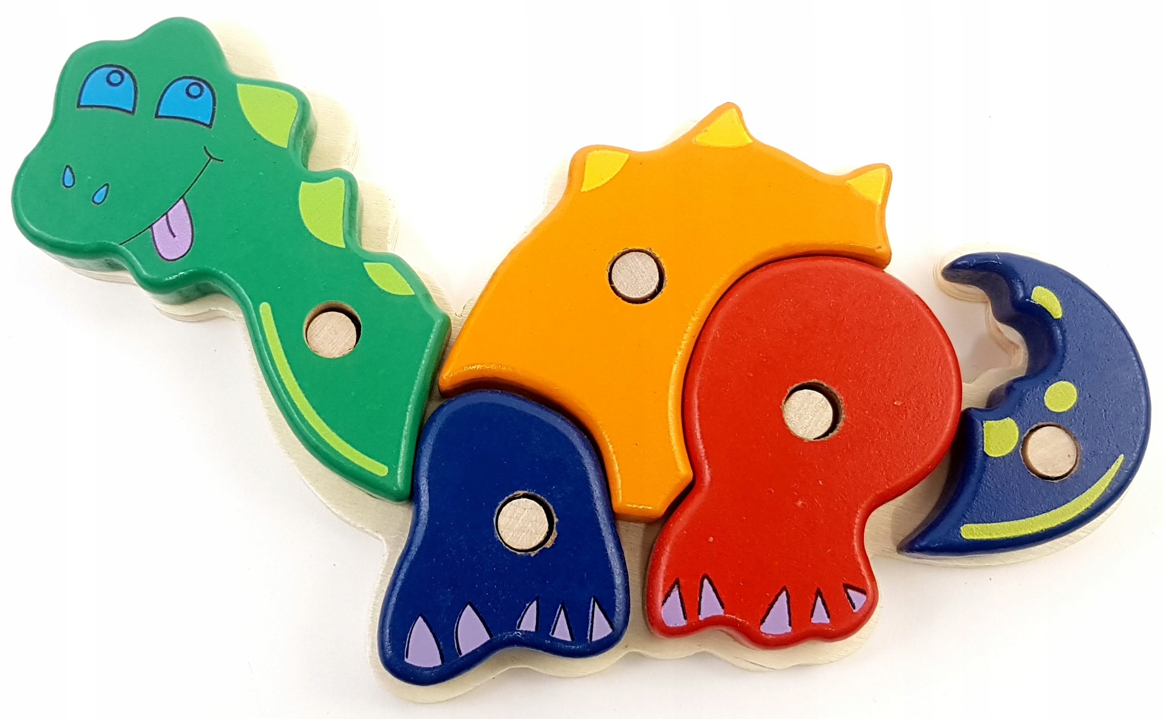 

Puzzle Drewniane Z Uchwytami - Dinozaur Układanka