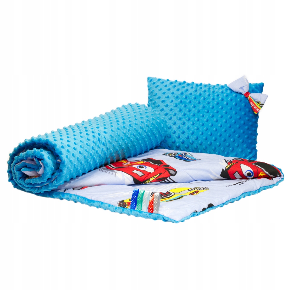

Kocyk Minky 100x135 Poduszka Komplet Przedszkolaka