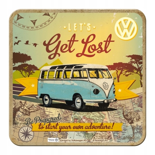 

Podstawka pod kubek Volkswagen T1 Bulli metalowa