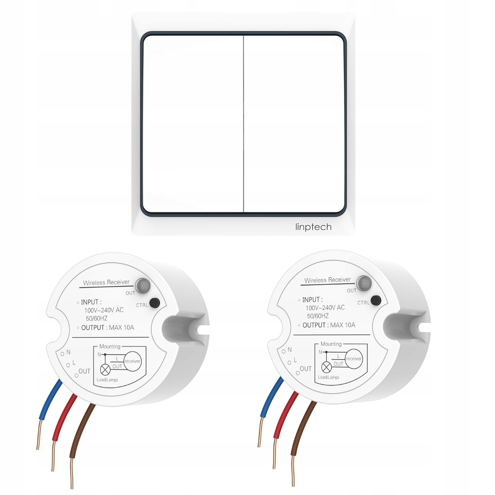 BEZBATERYJNY BEZPRZEWODOWY WŁĄCZNIK ŚWIATŁA LINBEL