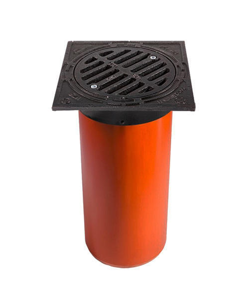 Teleskop poklop s krytom 315 B 125 s mriežkou a drážkou Pevnosť – 12 ton