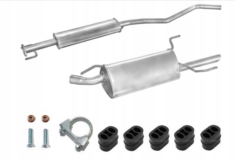 OPEL VECTRA B 1.6 8V 1.7 TD TŁUMIKI MAX. KOMPLET!