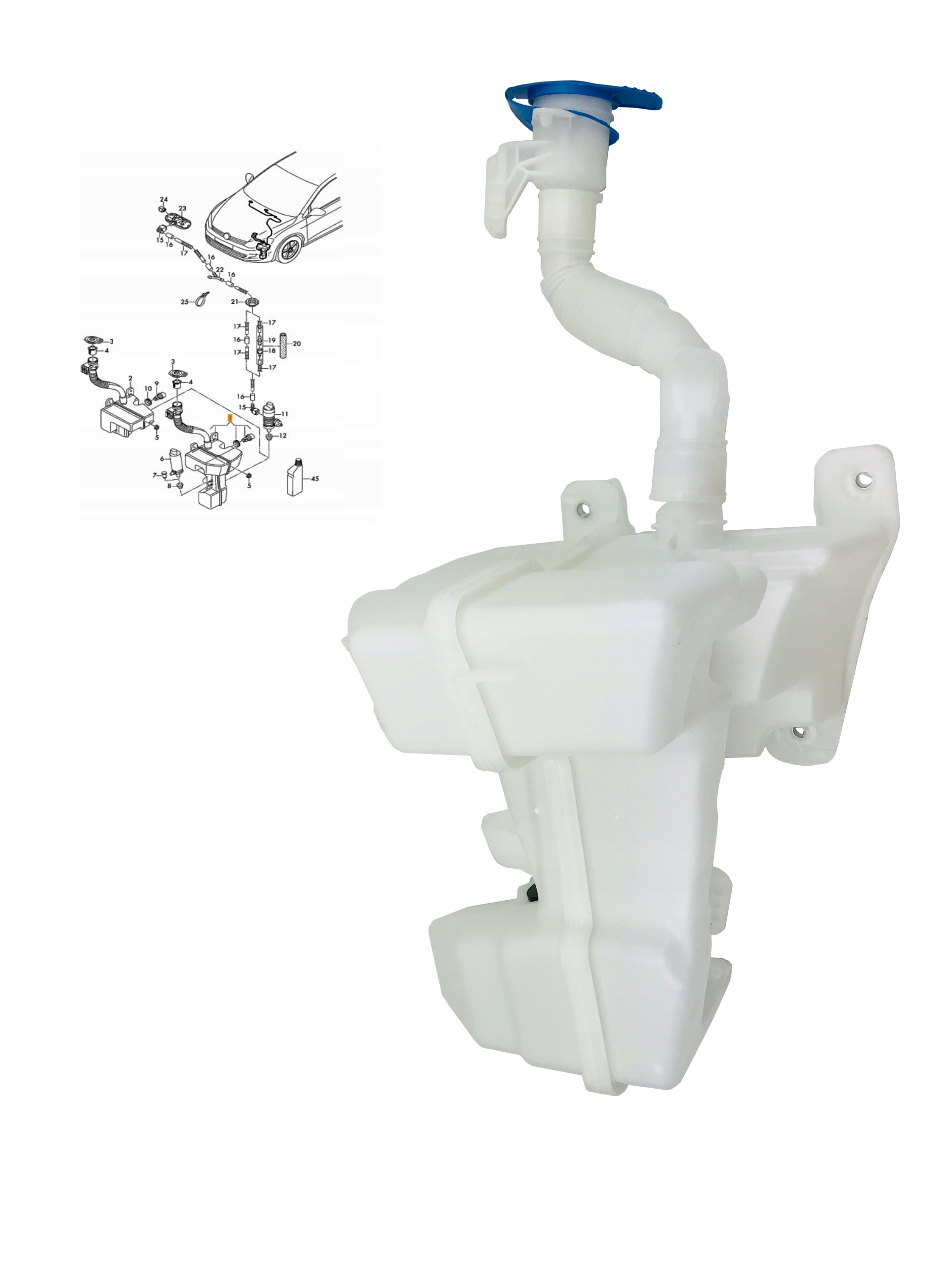 VW GOLF VII 7 13-.. ZBIORNIK PŁYNU 5L 5G0955453AE Producent części DPA