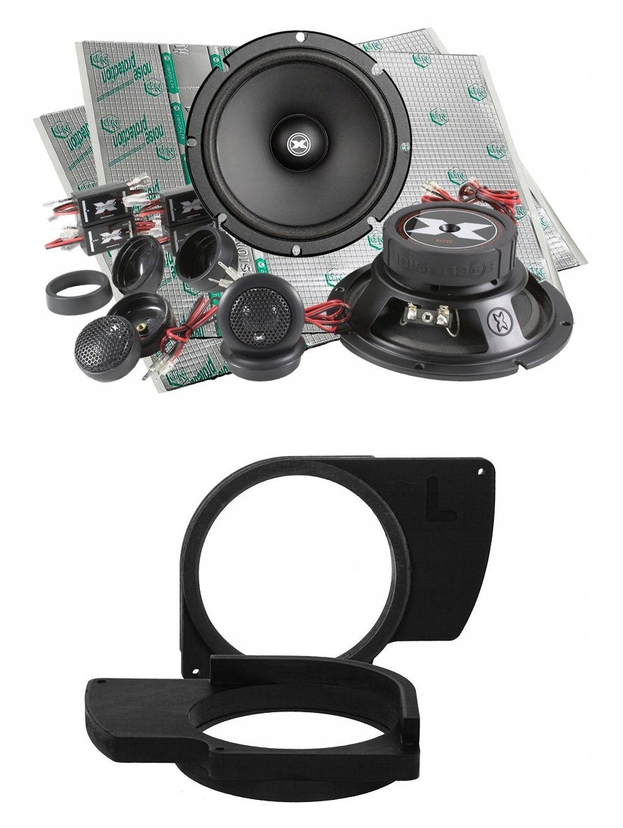 Excursion SX-6C Reproduktory do auta 165 mm Bmw 3er E46 Coupe Predná Strana Podložky