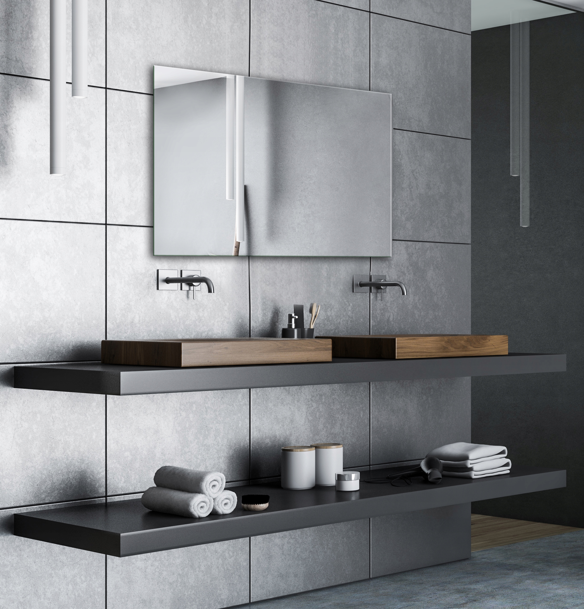 LUSTRO ŁAZIENKOWE 80x60 PROSTOKĄT Rodzaj inne