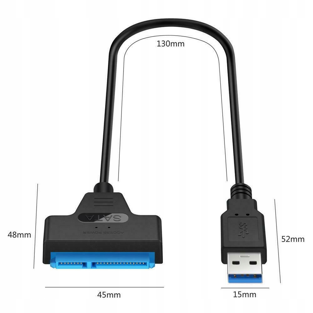 Adapter USB 3.0 SATA ADAPTER DO DYSKU HDD SSD PRZEJŚCIÓWKA SSD HDD 22 PIN Marka GeekerChip