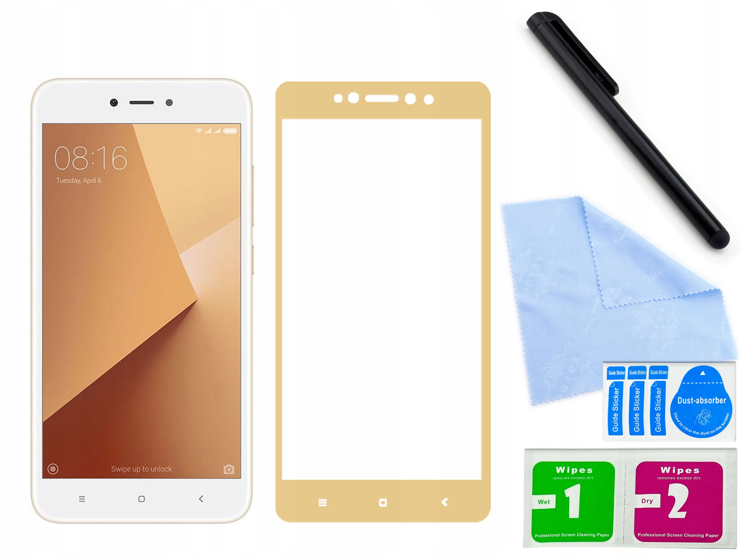 

Szkło ochronne 3D do Xiaomi Redmi Note 5A Złoty