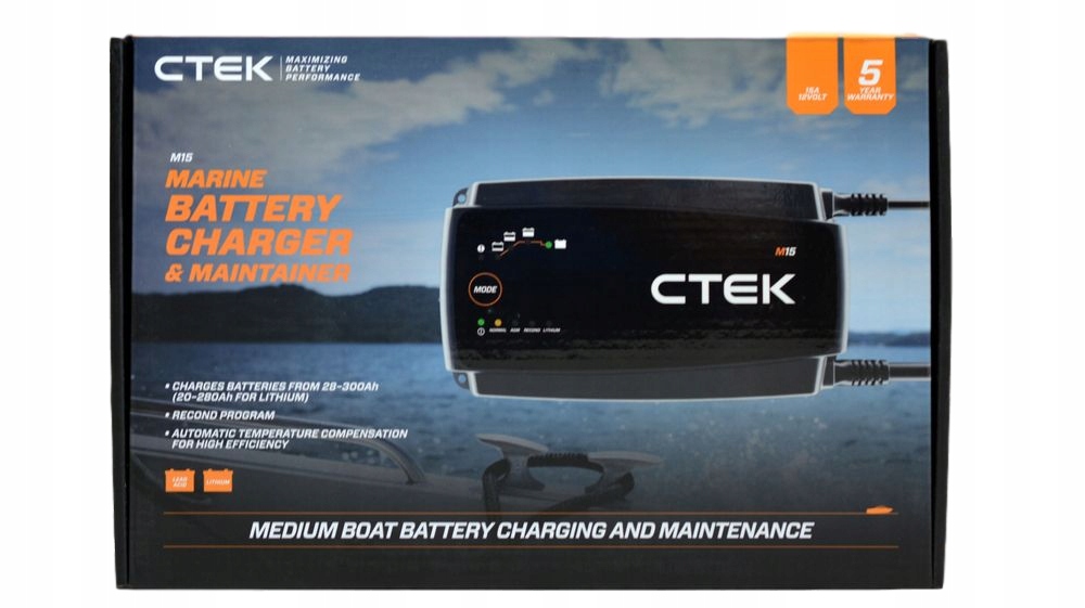 CTEK M15 морской 12V 15A 40-192 LiFePO4