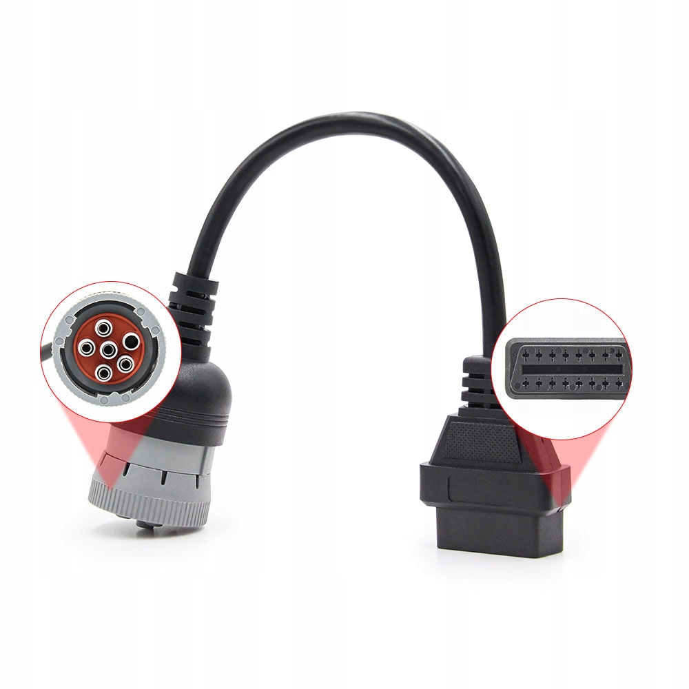 Adapter J1708 6-pin OBD-2 kabel CUMMINS maszyny Marka Konektor