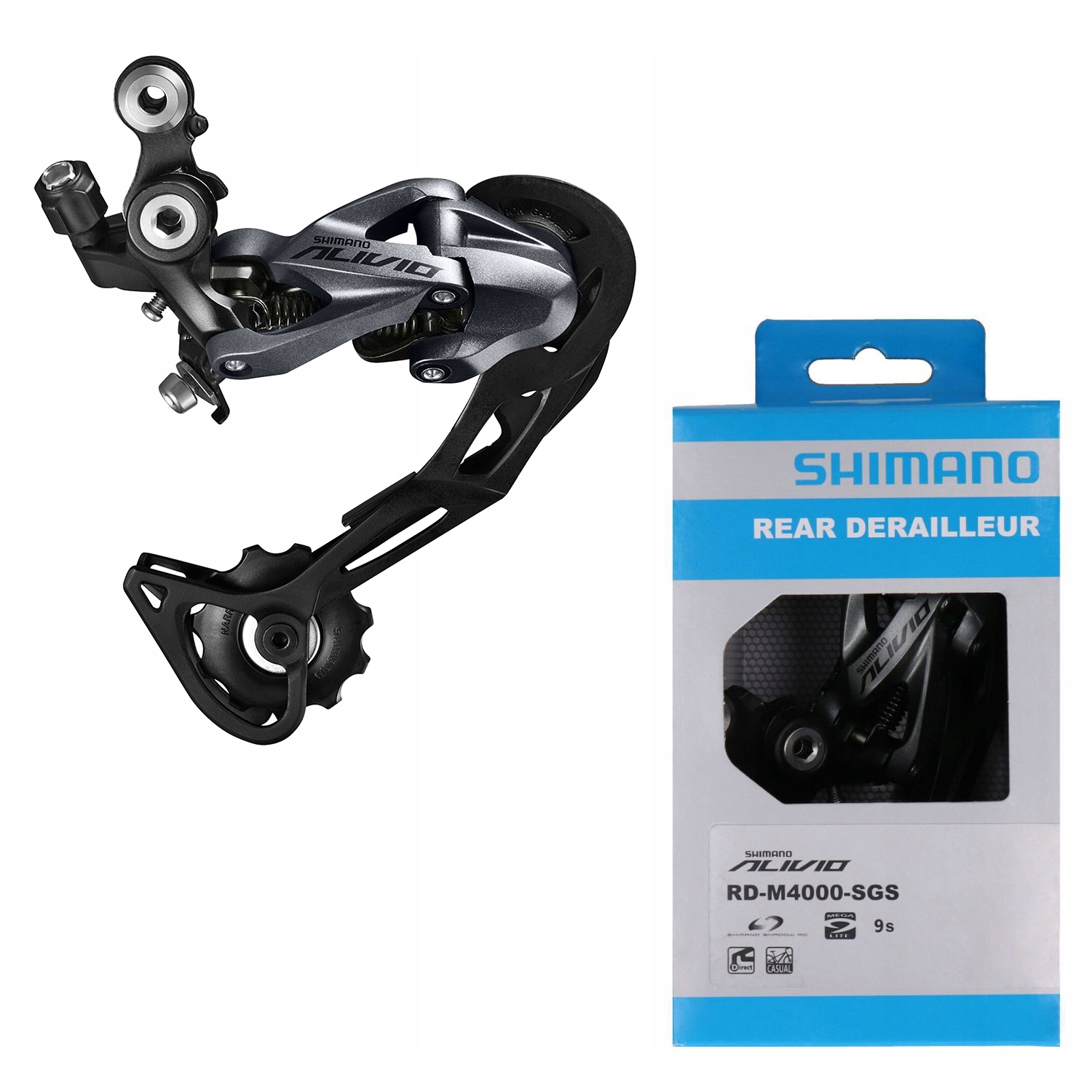 

Shimano RD-M4000 Przerzutka tył 9s Alivio Shadow