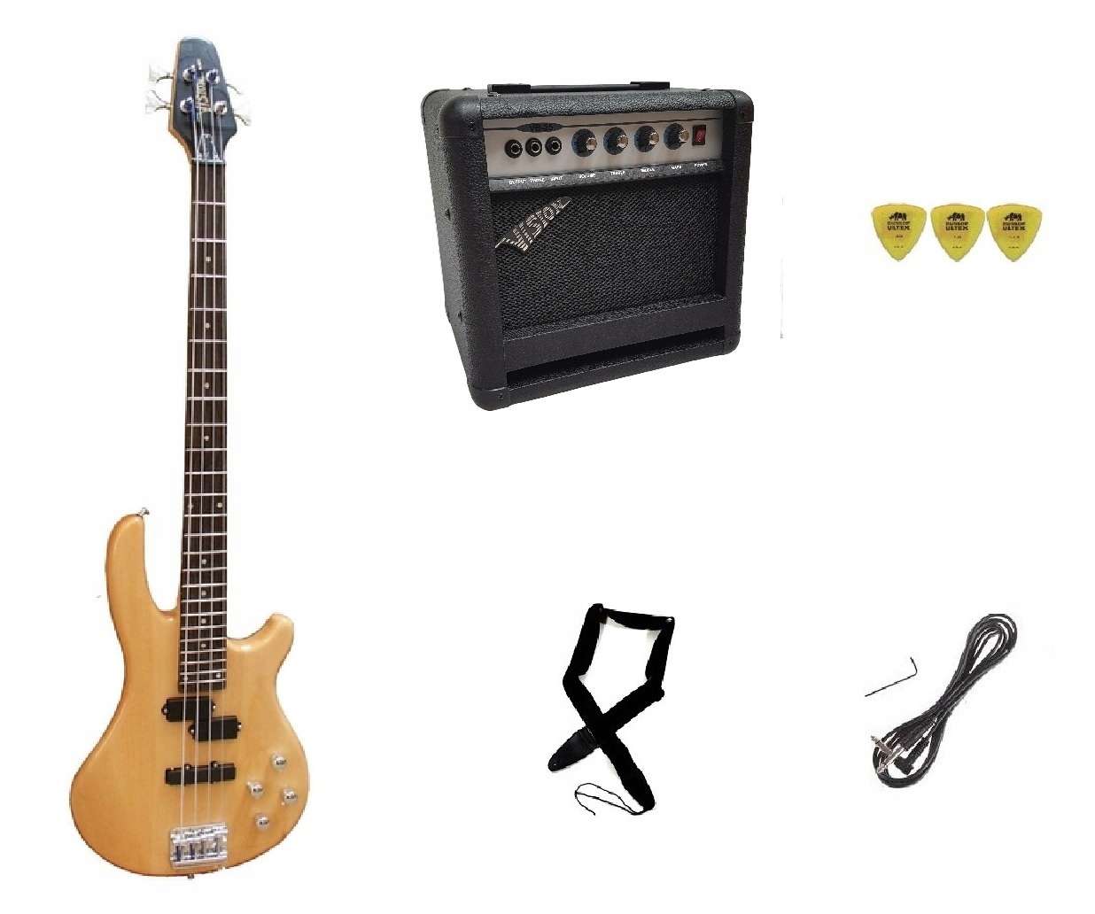 GITARA BASOWA + WZMACNIACZ 30 WATT - PROMOCJA!