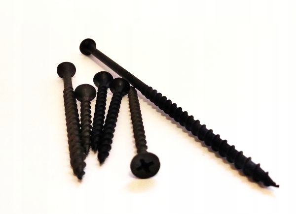 WKRĘTY DO PŁYT GIPSOWYCH DO DREWNA WKRĘT DREWNO 4,2x70mm 10kg CZARNE GKB — zestaw 10 szt.