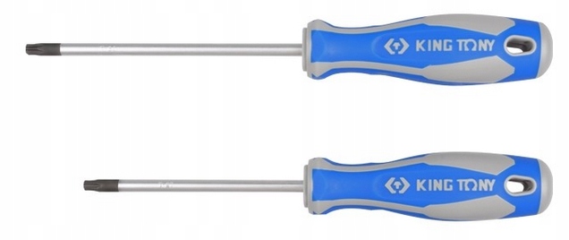 Wkretaki srubokrety TORX Z OTWOREM 9szt KING TONY Producent code 30309pr