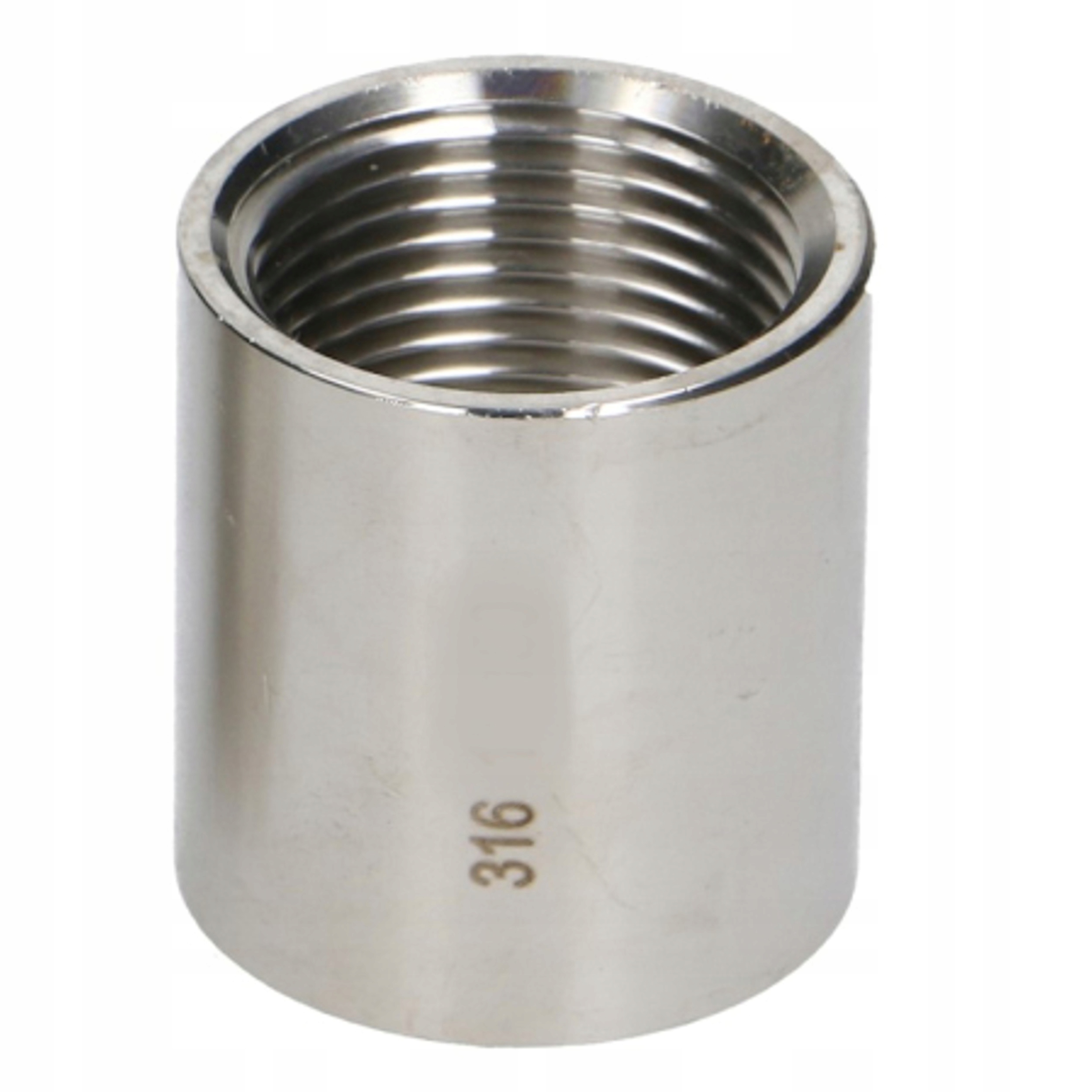 

1/4" Mufa Kwasoodporna Nierdzewna A4/316