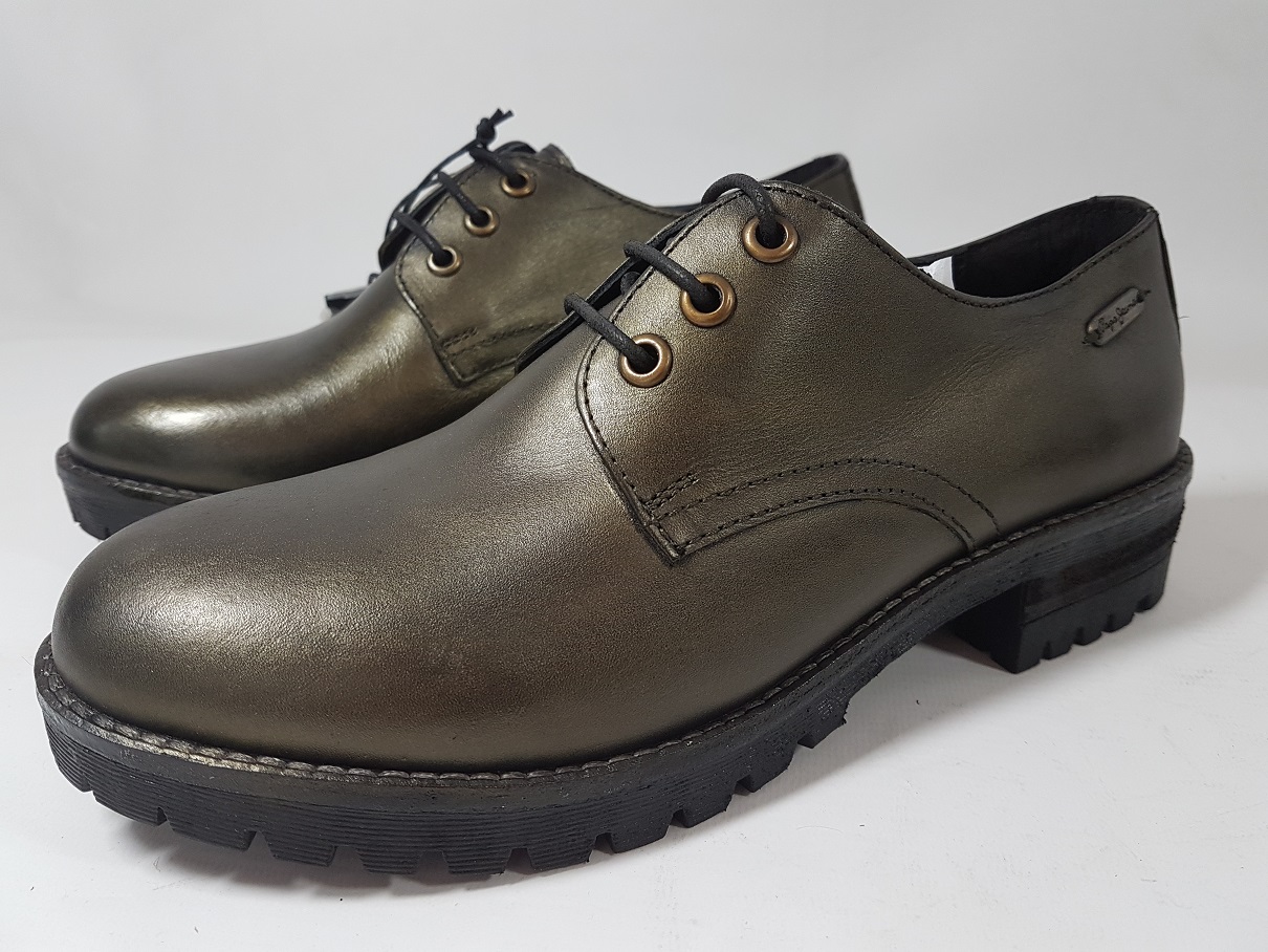 Pepe Jeans Dámské Polobotky 100% Kůže, Velikost 38