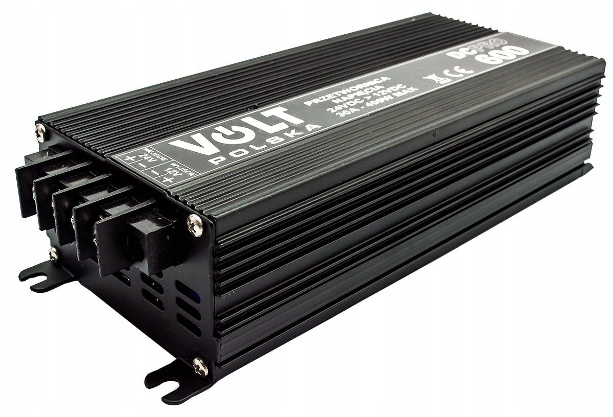 REDUKTOR NAPIECIA 24 12V PRZETWORNICA PRADU 600W P Net power 600 W