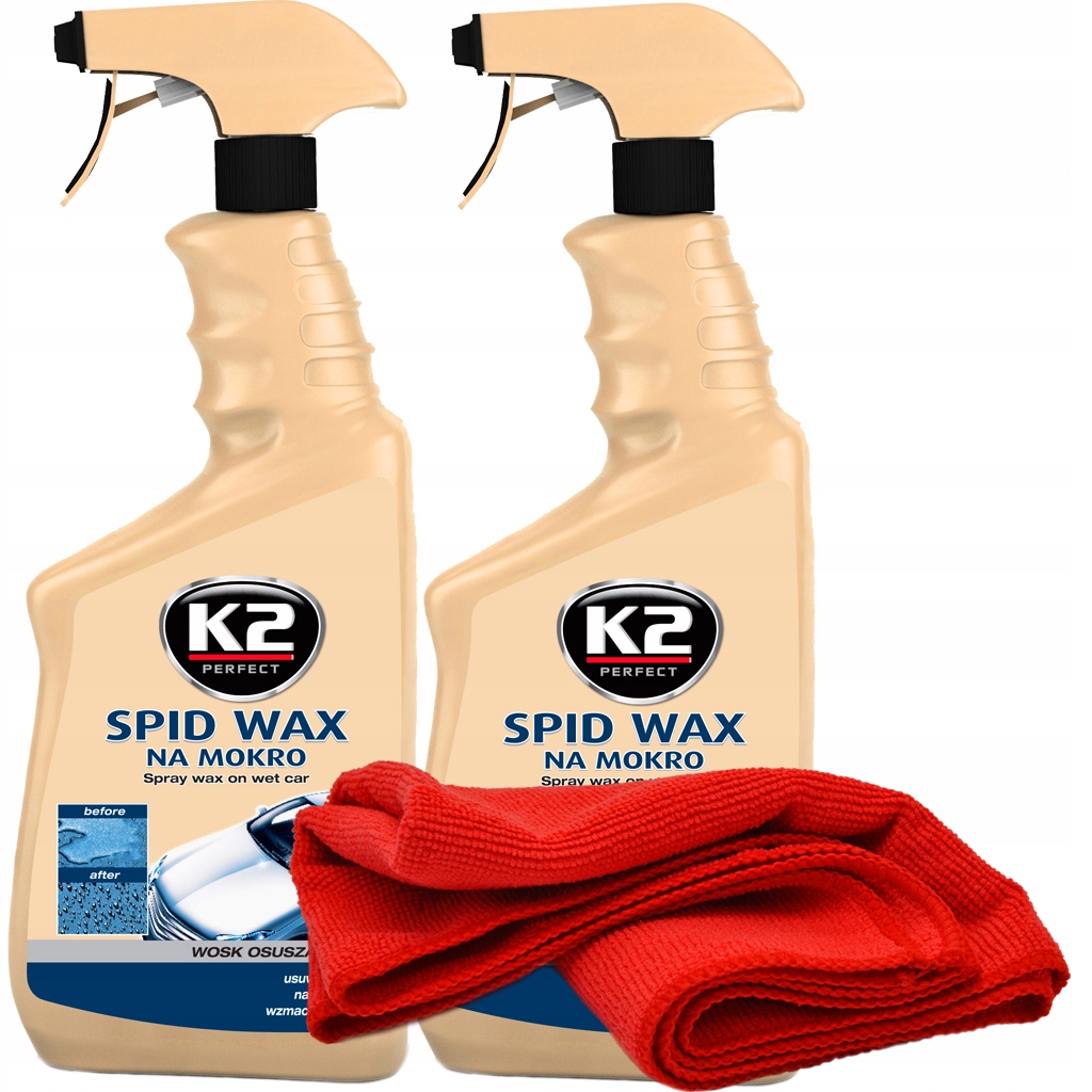 

K2 Spid Wax Szybki Wosk Na Mokro 2szt Mikrofibra