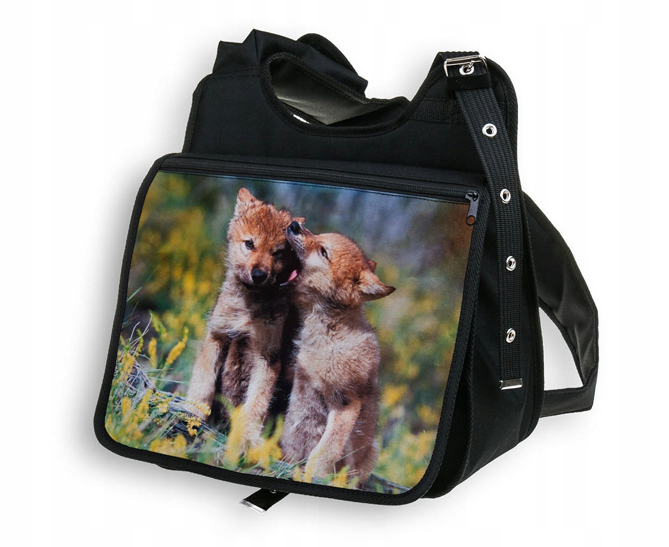 

Torba Klapka Duża A4 Wilk 15 Wilczki Małe Pl