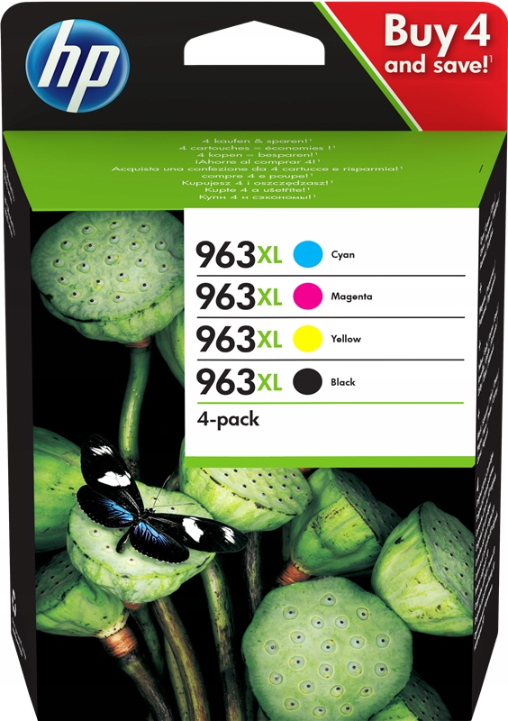 

Tusz Oryginał Hp 963 XL 963XL Cmyk 3YP35AE Pack
