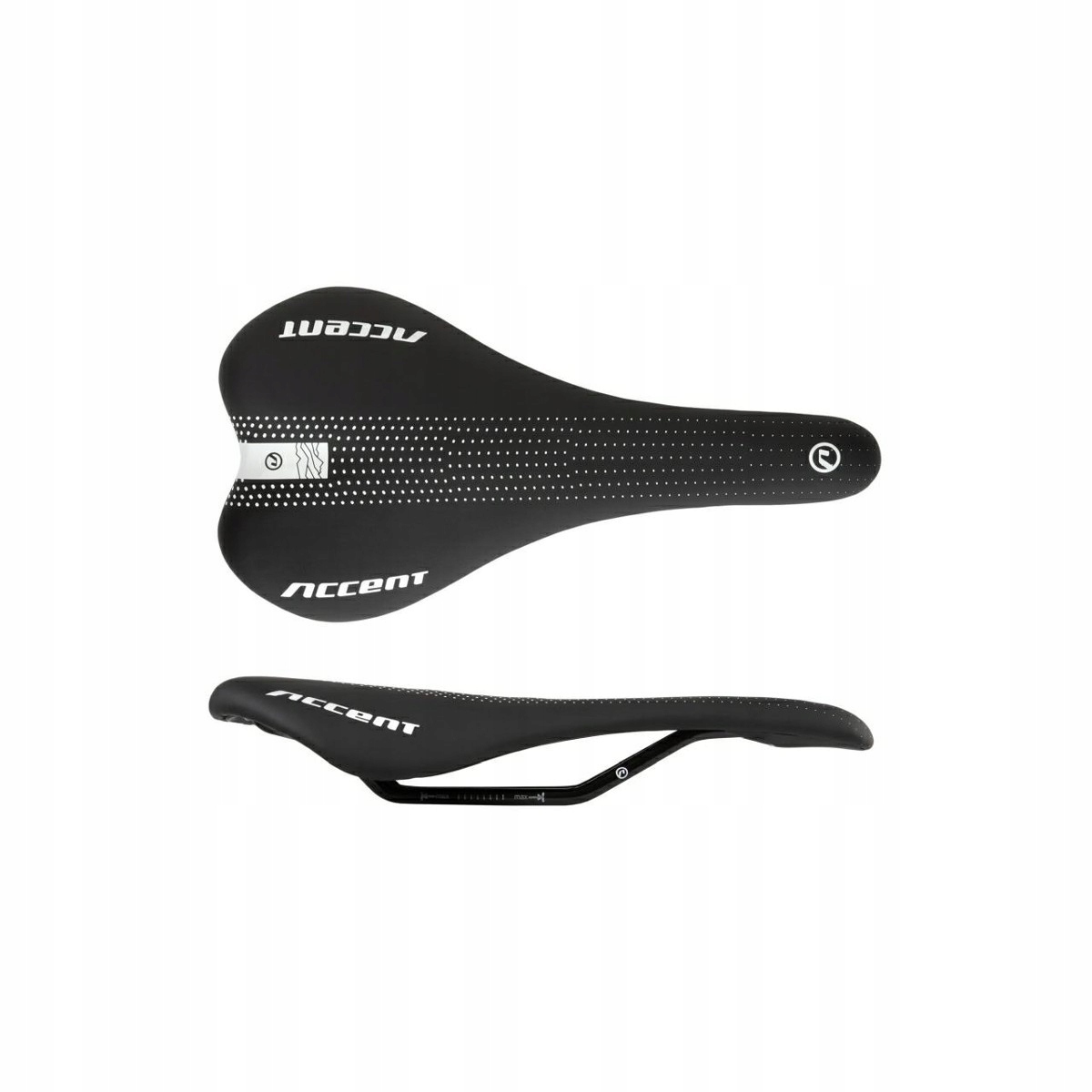 Siodełko Accent Point czarno-białe DW