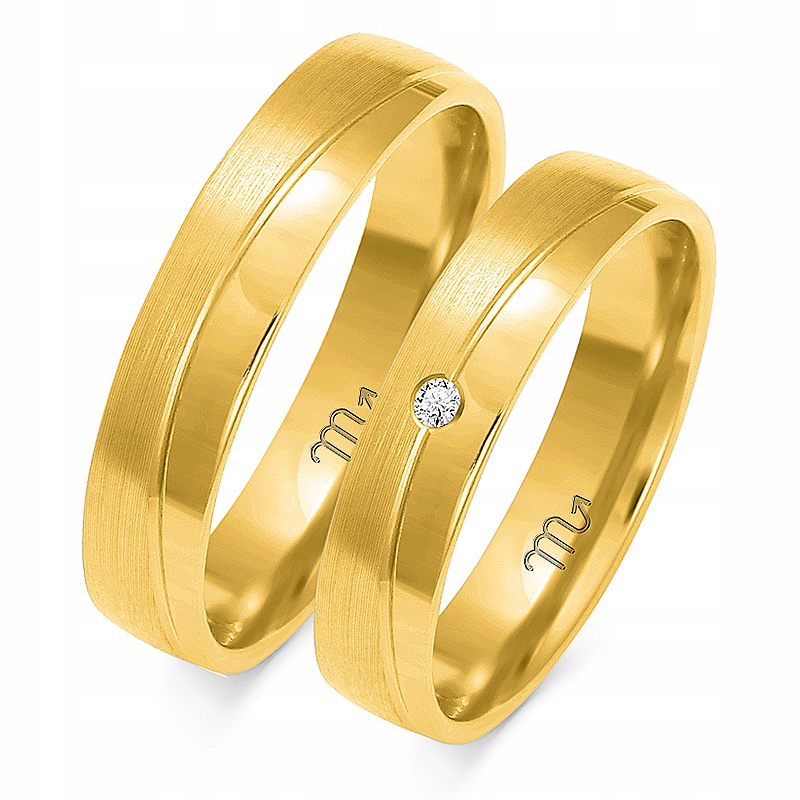 Zlaté Prsteny 14K 5 mm Brylant id A-151