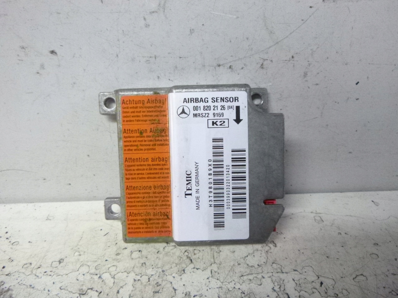 Sensor Sterownik AIRBAG Mercedes W210 0018202126