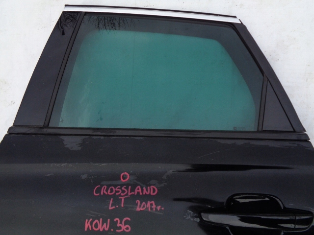 OPEL CROSSLAND DRZWI LEWE TYLNE CZARNE 17R Kolor czarny