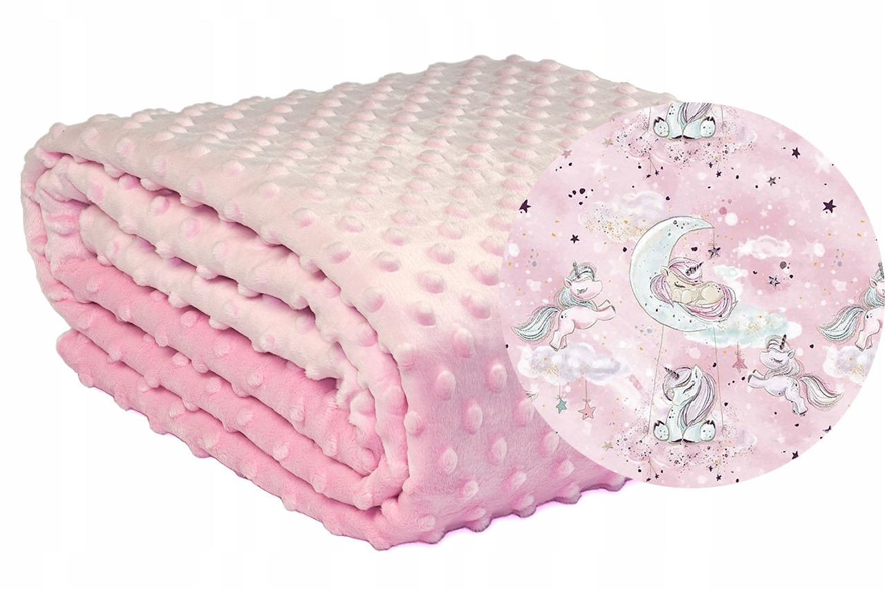 

Narzuta Na Łóżko Dwustronna Koc 100x200 Minky