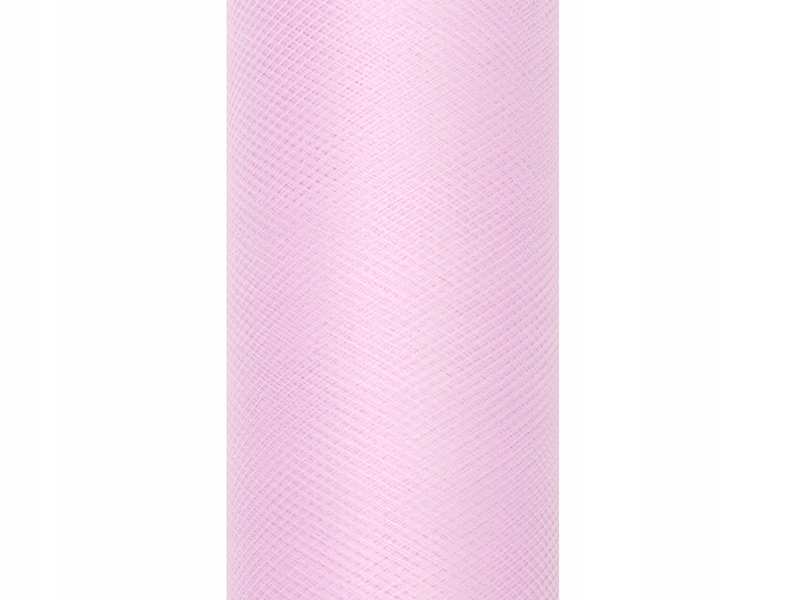 Tiul Gładki jasny róż 0,15 x 9 m Dekoracje ślub