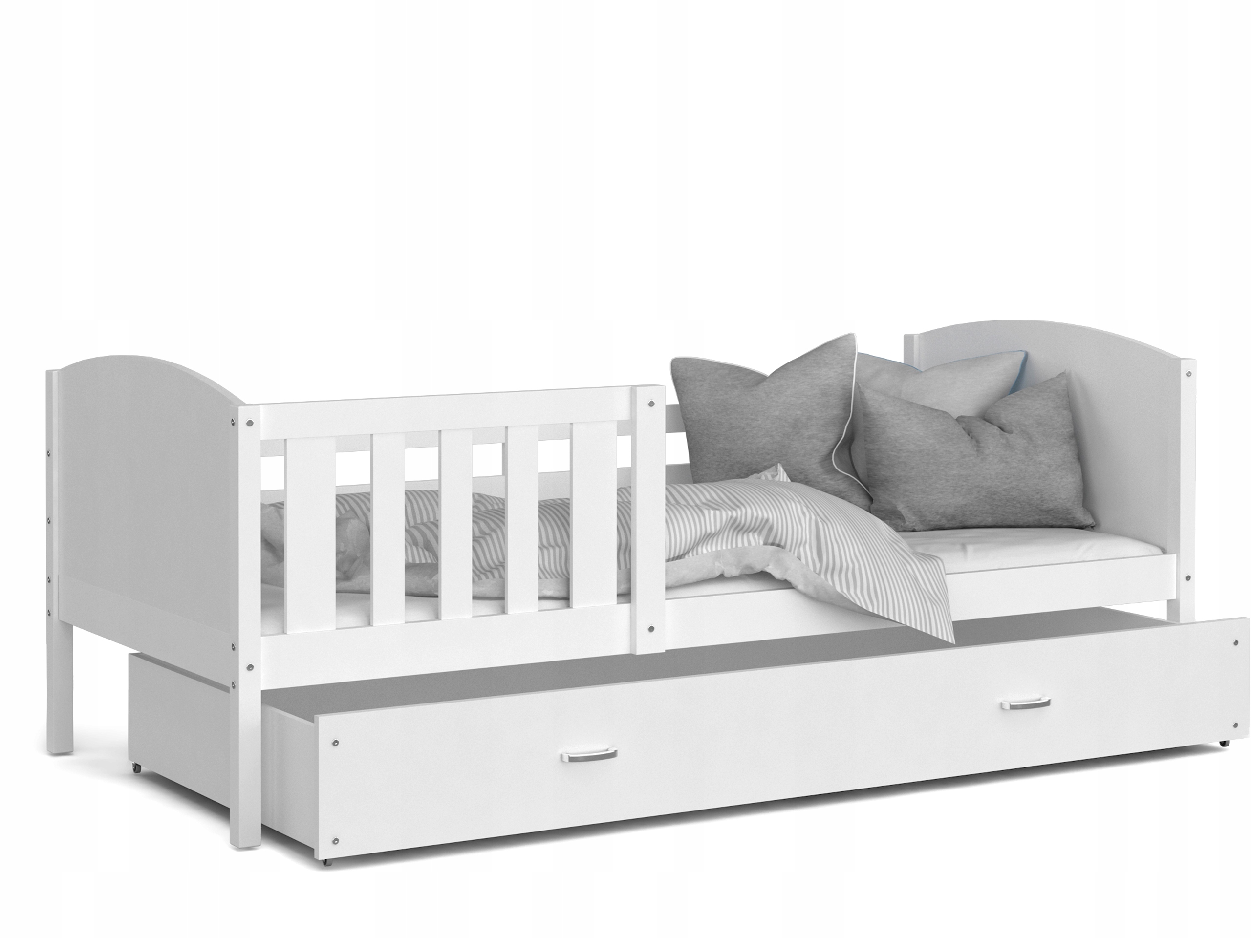 Кровать одноэтажные ОЛАФ белый белый 160x80