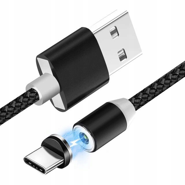 KABEL MAGNETYCZNY ŁADOWARKA USB QUICK CHARGE USB-C