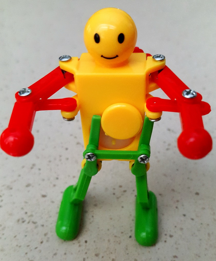 TAŃCZĄCY ROBOT Nakręcana Zabawka zabawny gadżet Materiał Plastik Inny