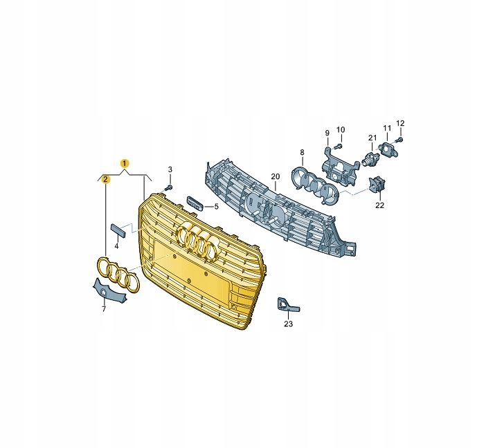 ATRAPA CHŁODNICY GRILL PRZÓD AUDI A6 C7 S-LINE Typ samochodu Samochody osobowe