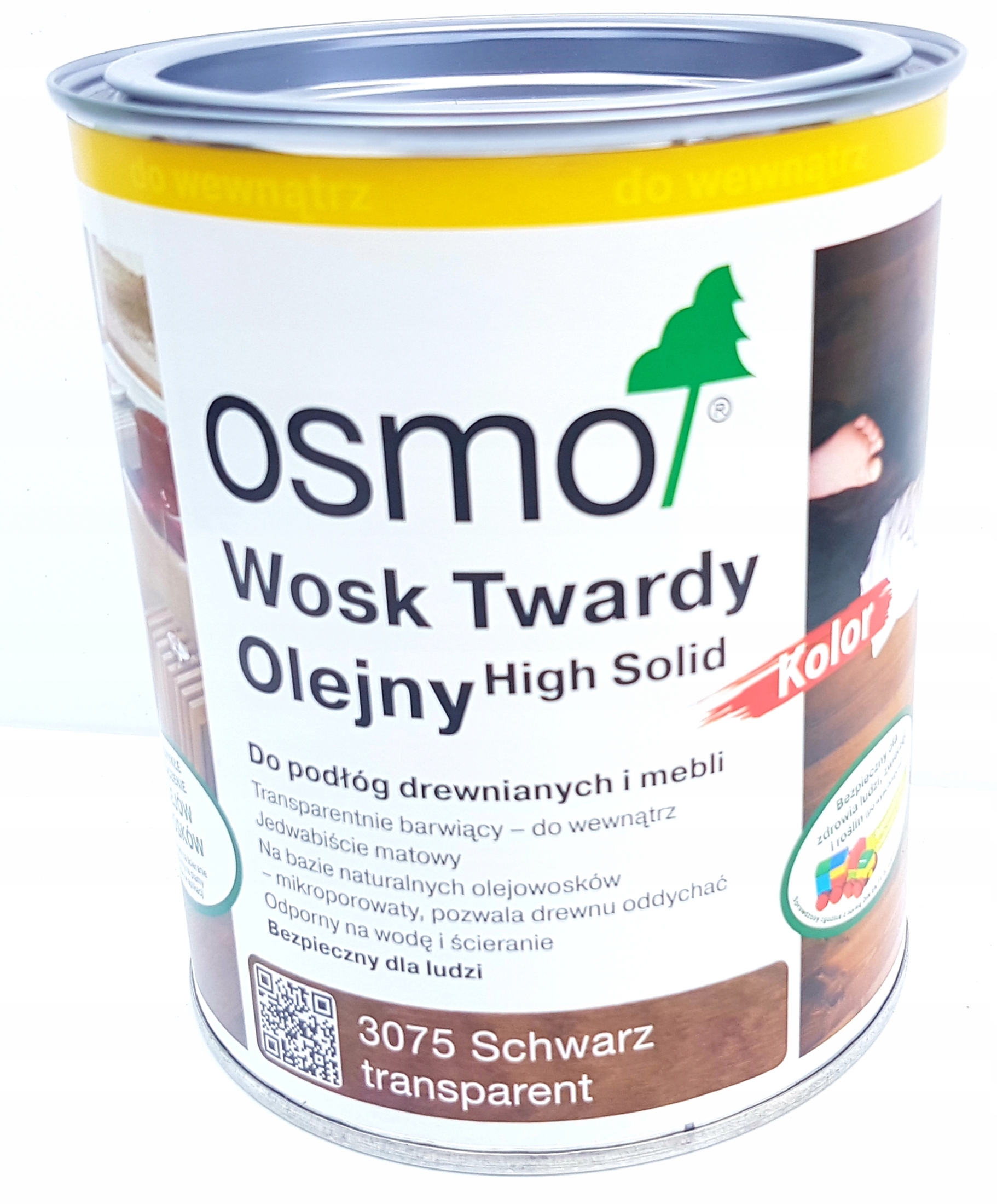 Osmo 3075 WOSK TWARDY OLEJNY KOLOR 10l CZARNY