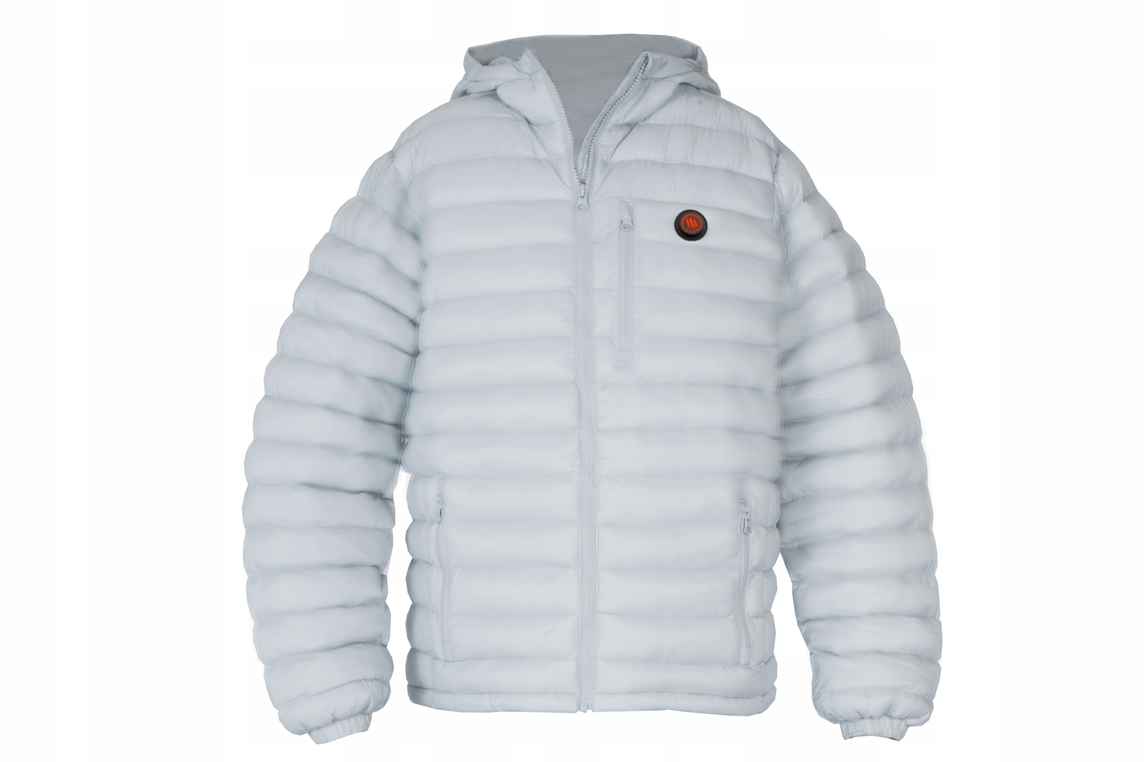 

Ogrzewana kurtka męska jasnoszara Glovii XL