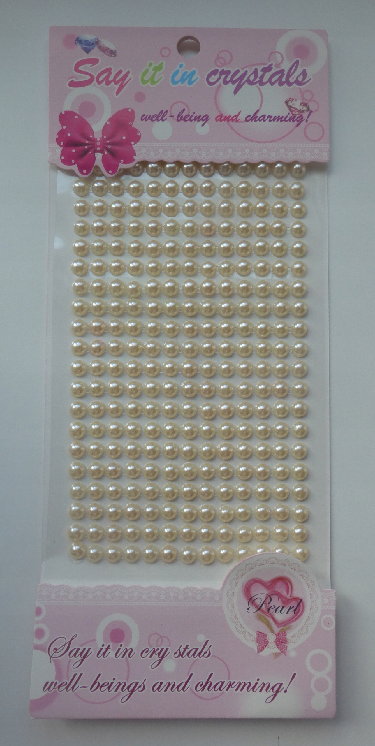 Półperełki samoprzylepne perły naklejki 260 6mm b