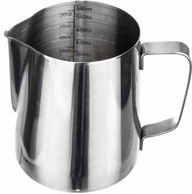

Dzbanek Do Spieniania Mleka Kubek 580ml Stalowy