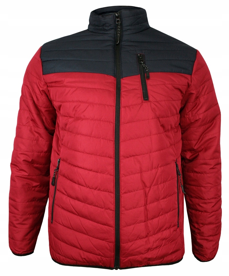 Červená mírně zateplená bunda Brave Soul S