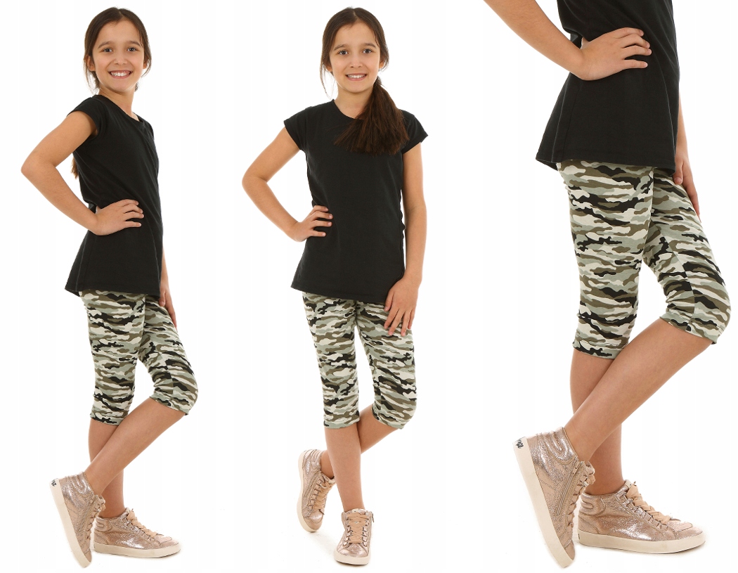 

Legginsy 3/4 getry Nadruki 116-122 Kropek 003