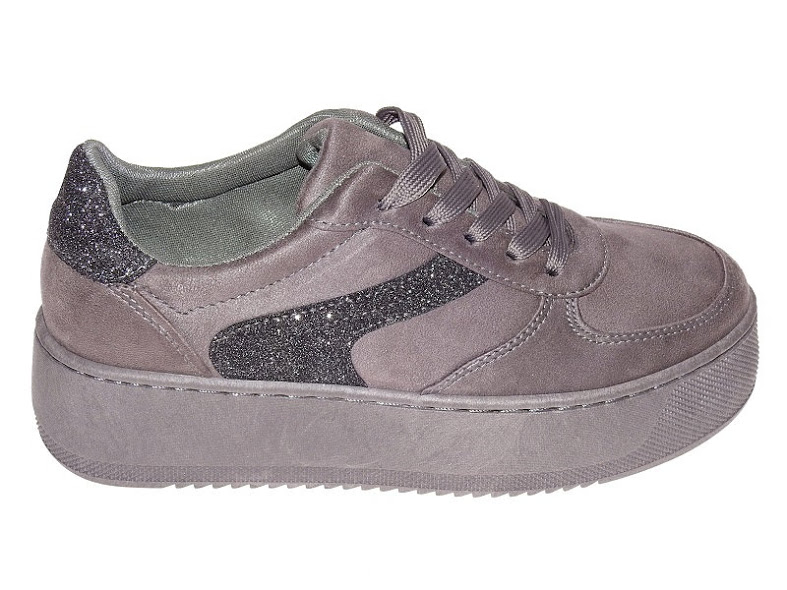 

Zamszowe Trampki Platforma B318-21 Grey r.36