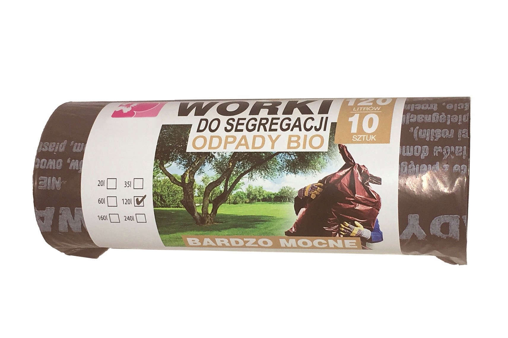 

Worki d Segregacji Śmieci Brązowe Bio 120L 10SZT