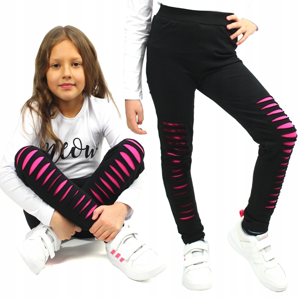 

Treginsy Spodnie Pocięte Breeze Czarne 98 GH490