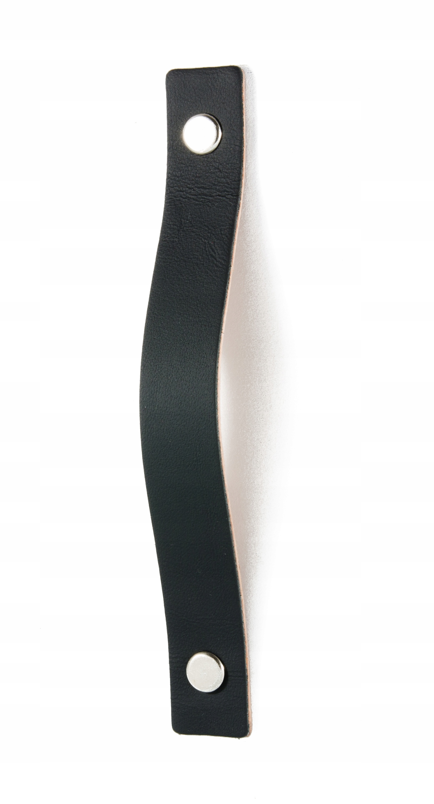 

Skórzany uchwyt meblowy Czarny mat 128mm