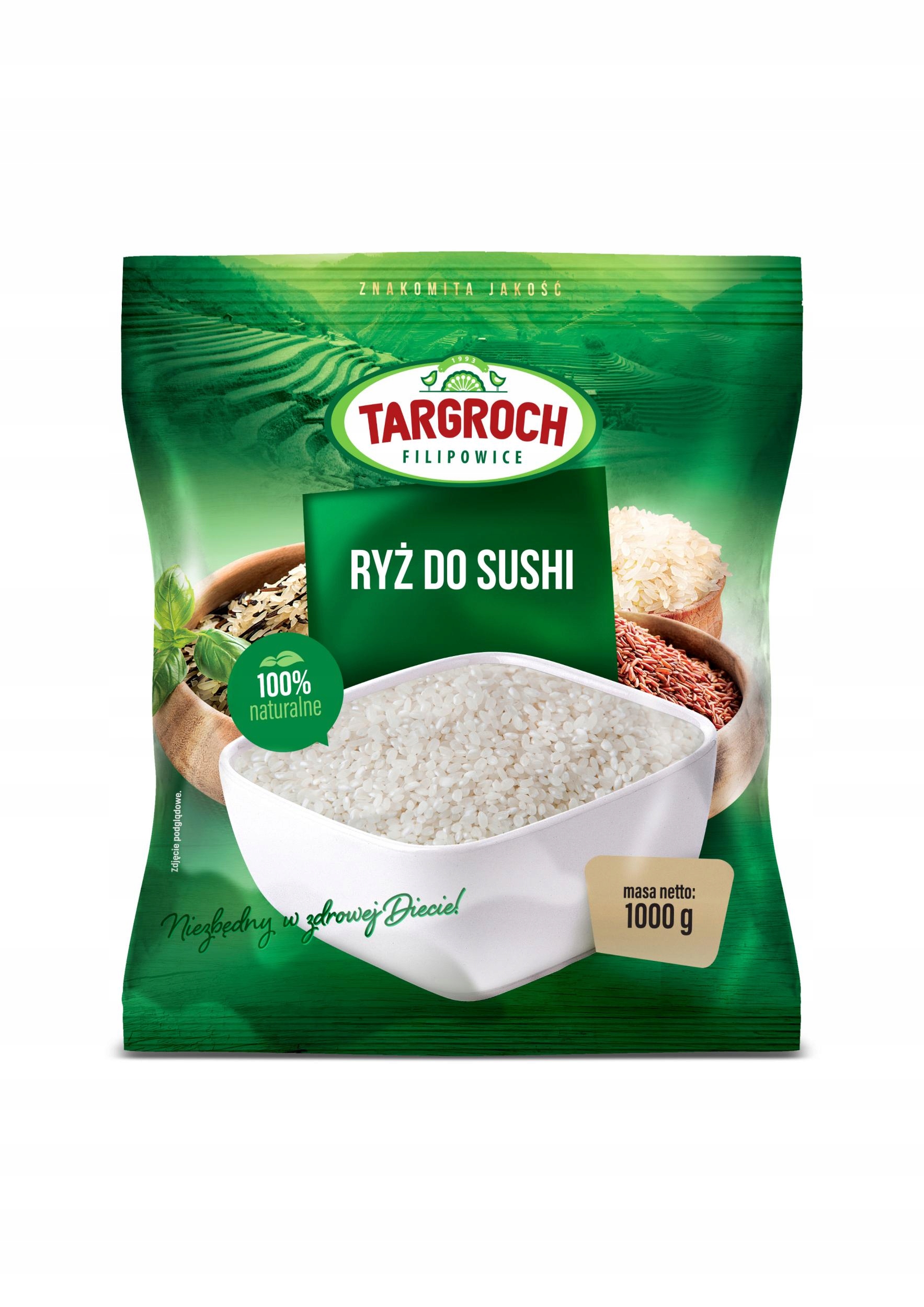 

Targroch Ryż do Sushi 1 kg Okrągły Krótkoziarnisty