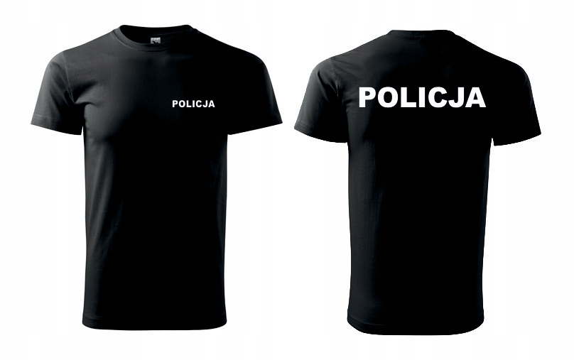 

Koszulka z nadrukiem Policja jakość Premium S