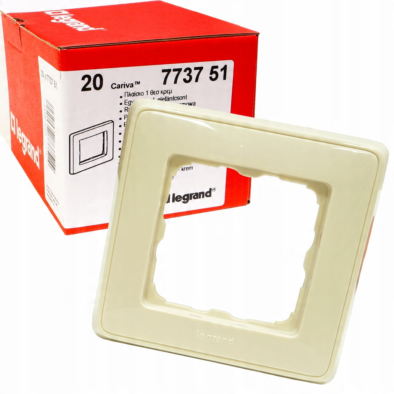 

Cariva Legrand ramka pojedyncza kremowa 773751