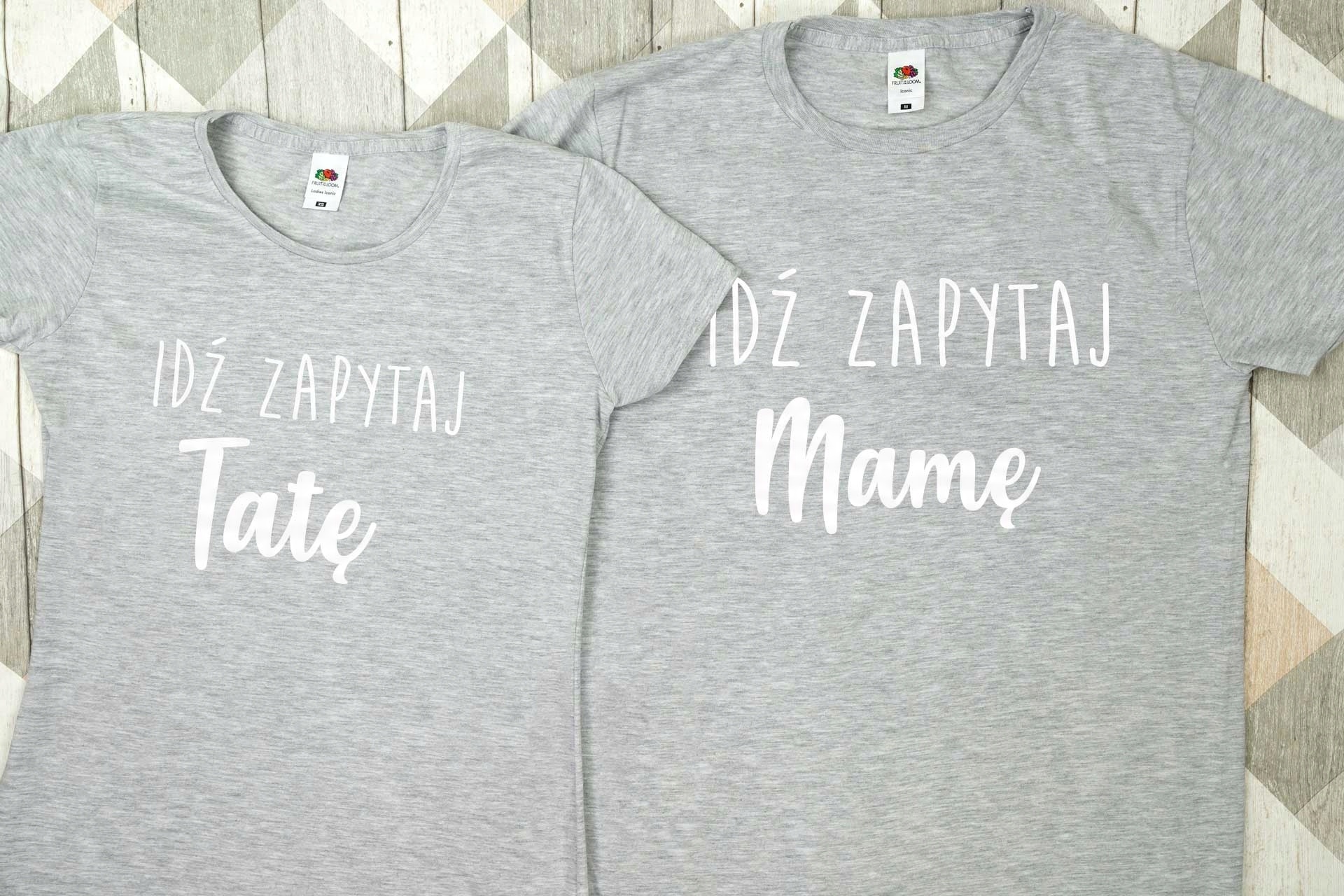 

Zestaw Koszulek Dla Mamy i Taty Prezent